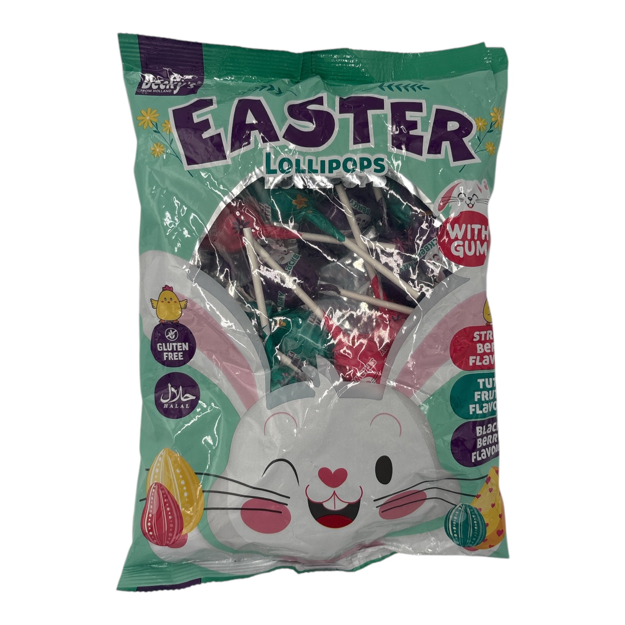 Zak Met Paas lolly's met Kauwgom