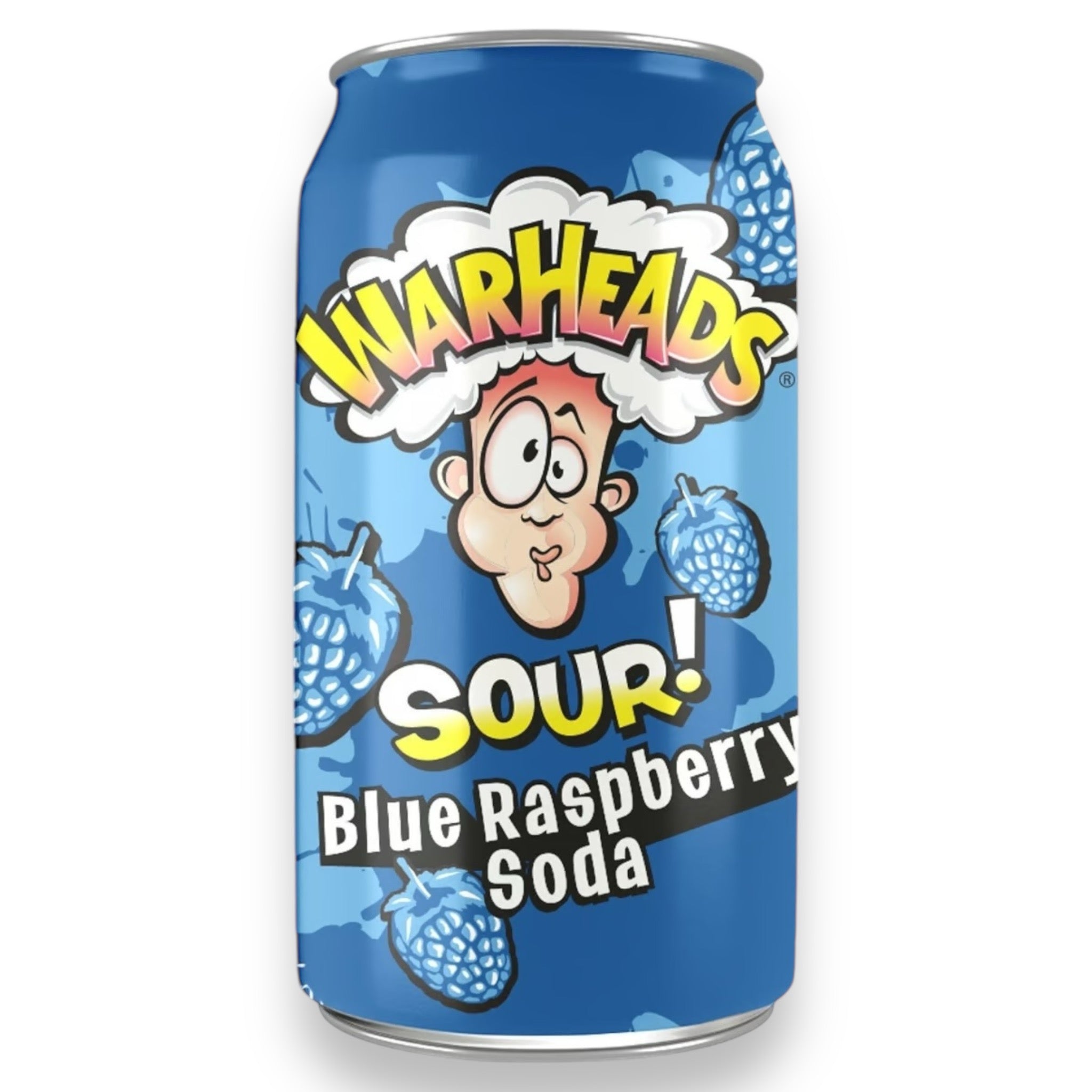 WarHeads Sour Blue Raspberry Soda - 330ml
