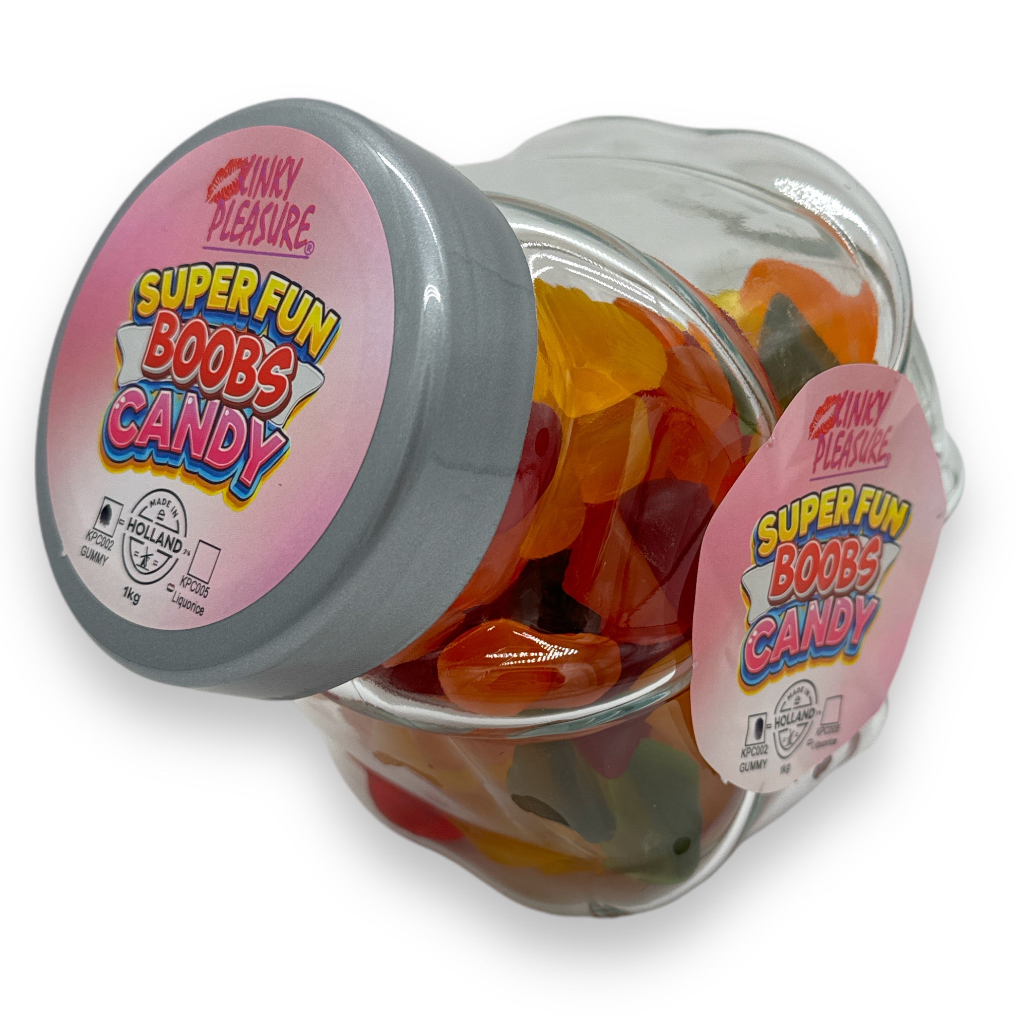 Gummy Borsten Verpakt per 150 Gram Of Per 1 kg In Glazen Pot