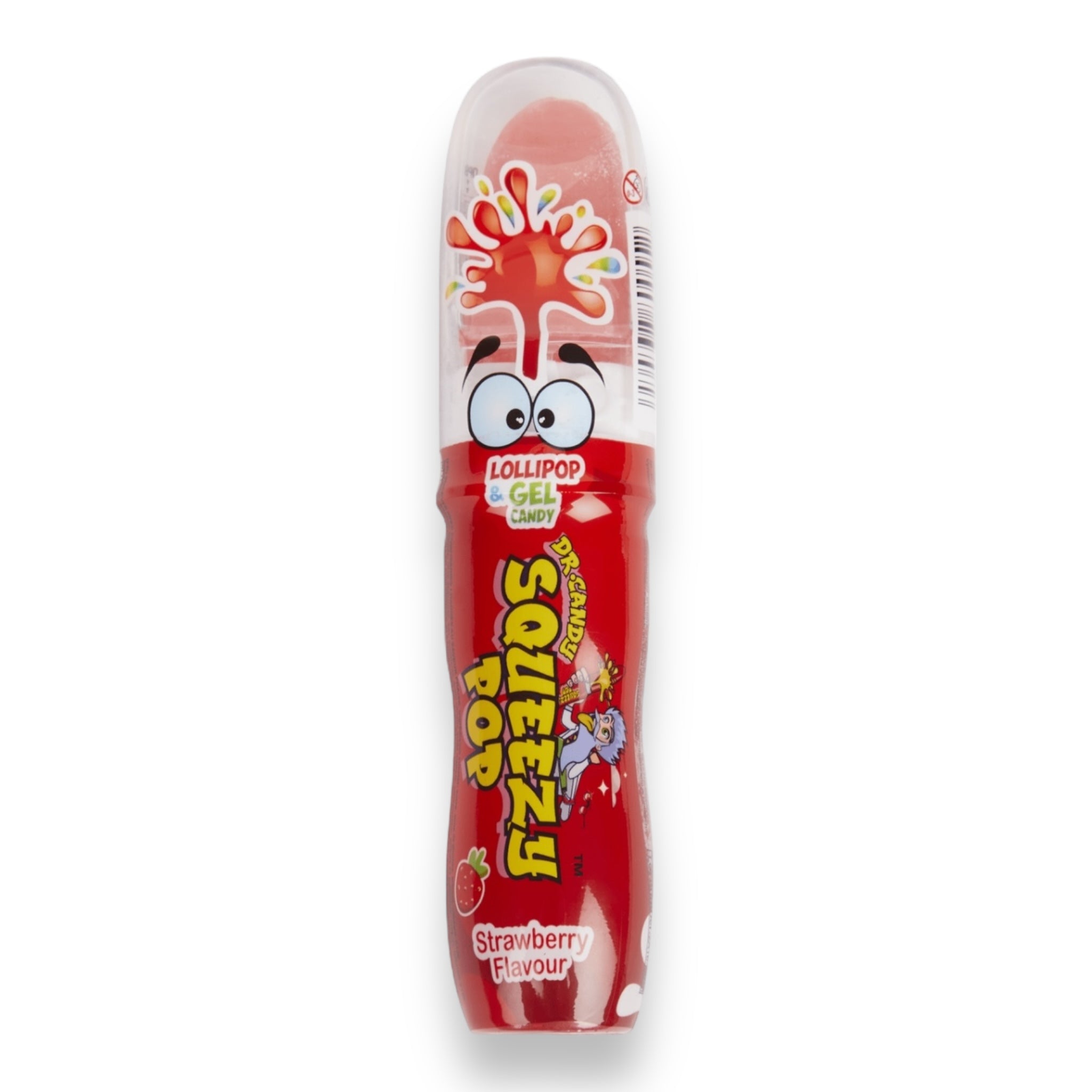 Dr. Candy Squeezy Pop - Lolly en Gel Snoep - Aardbei