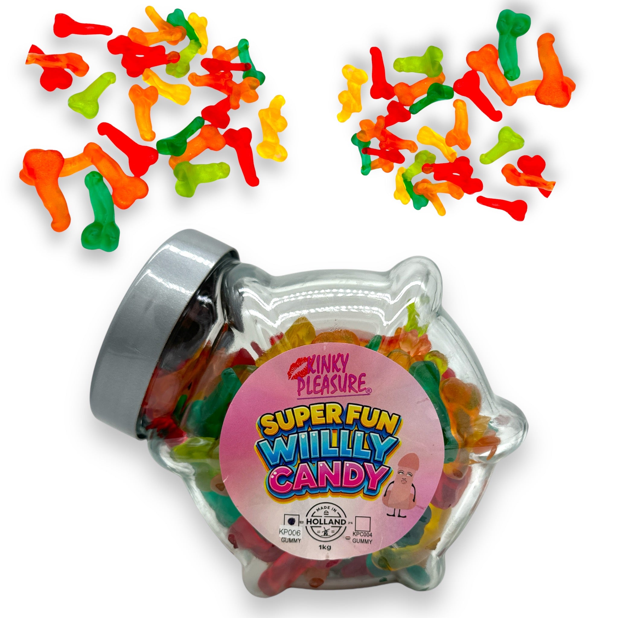 Gummy Lullen Verpakt Per 150 grams & 1 Kg In Glazen Pot