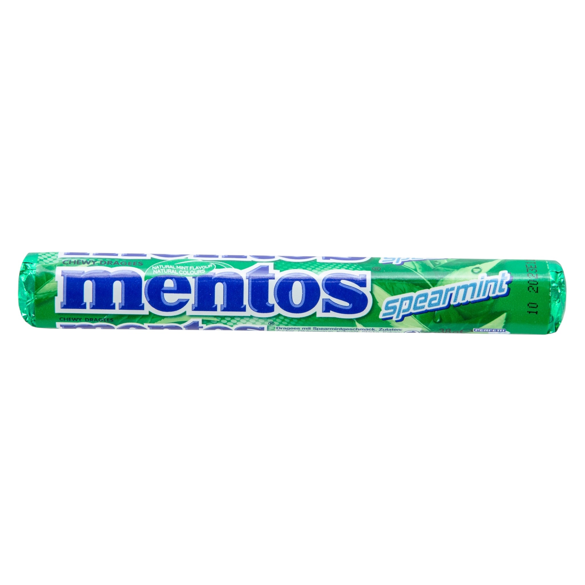 Mentos Spearmint – Verfrissende Kauwdragees met Mint (1 Rol)