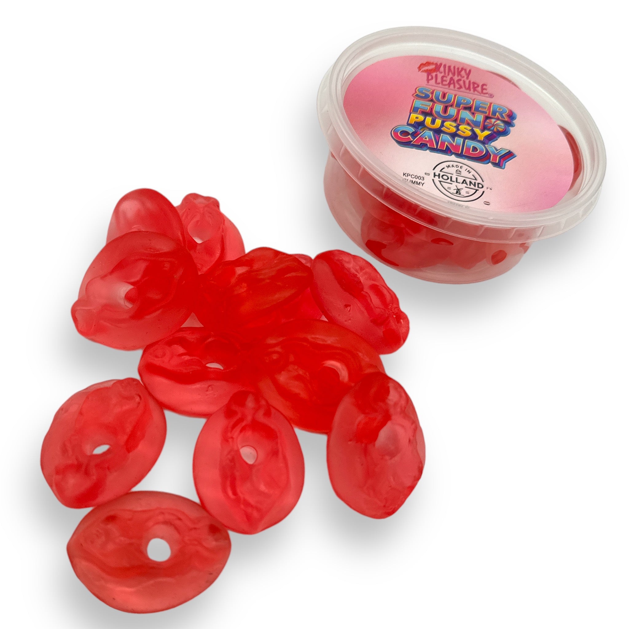 Pussy Gummy's Verpakt Per 150 Gram Of In Glazen Pot 1 kg