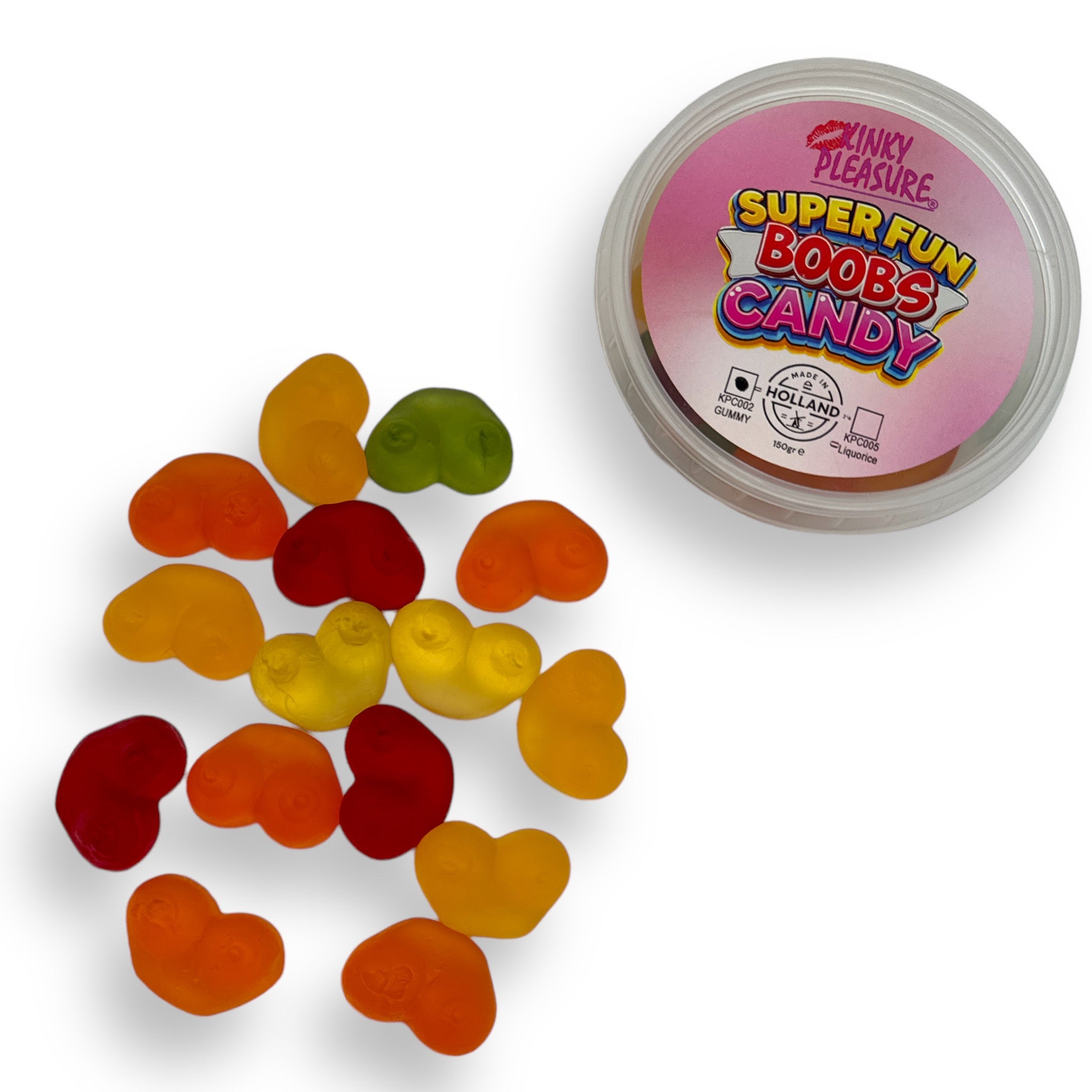 Gummy Borsten Verpakt per 150 Gram Of Per 1 kg In Glazen Pot