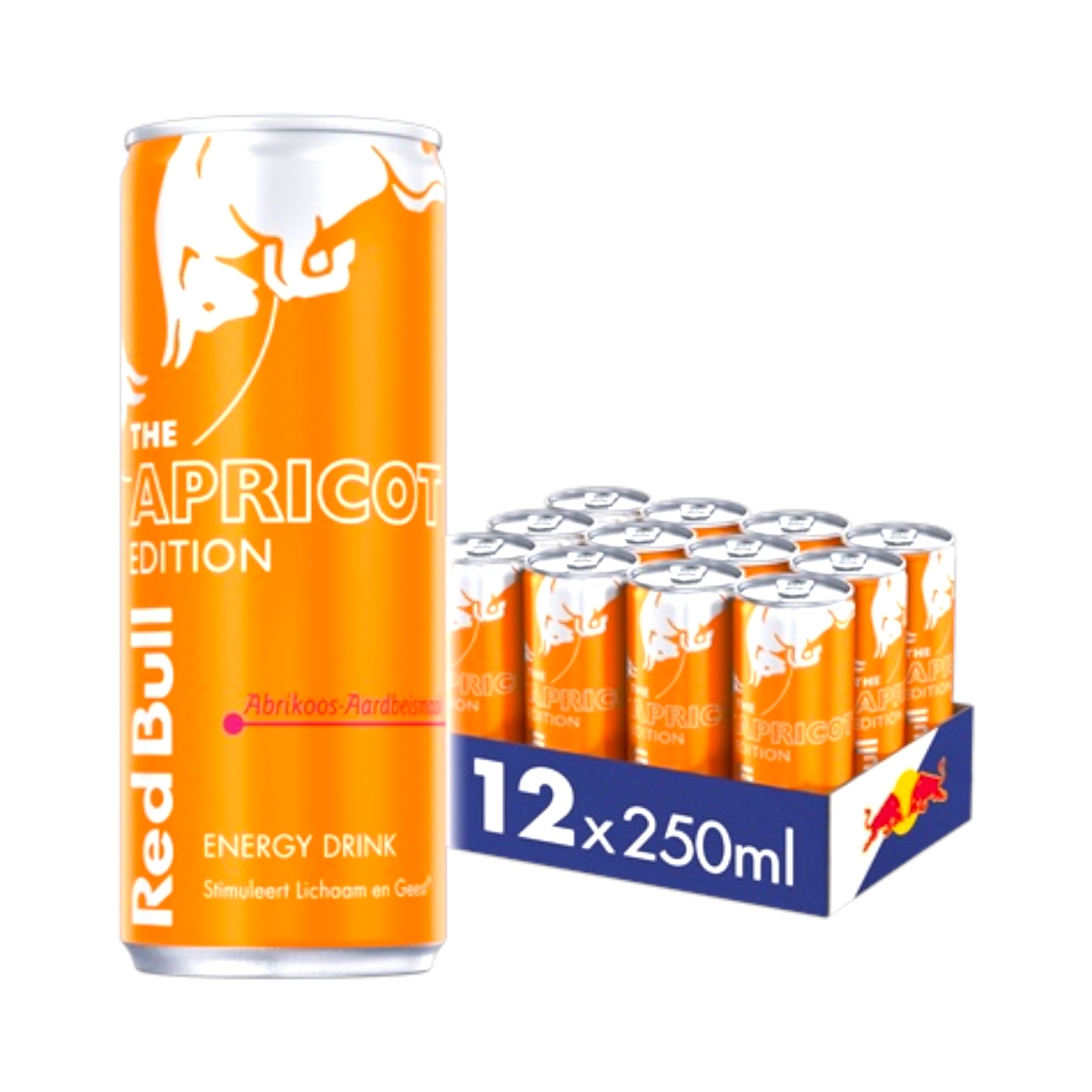 Red Bull Energy Drink 250ml Abrikoos-Aardbei Smaak (The Apricot Edition)