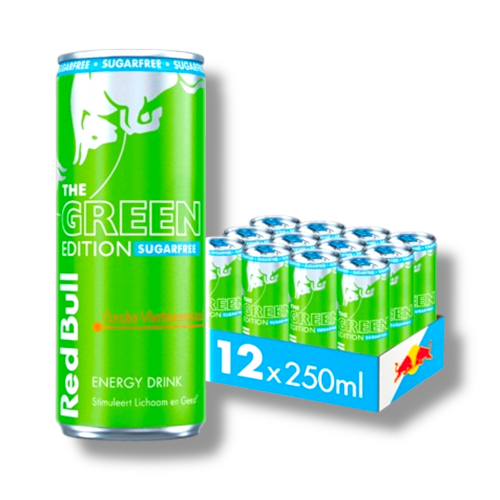 Red Bull Energy Drink 250ml Curuba-Vlierbloesem(The Green Zero Edition) (SUIKERVRIJ)