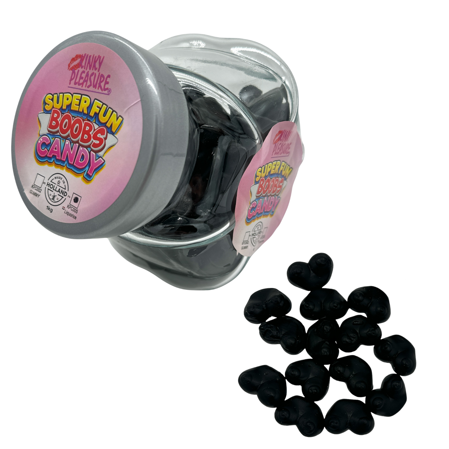 Drop Borsten Verpakt Per 150 Gram Of In Glazen pot 1 kg