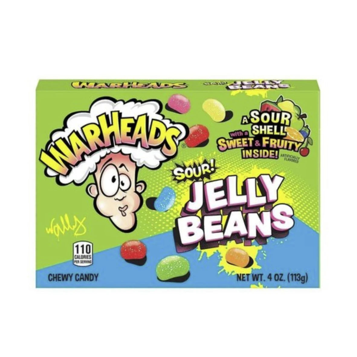 Warheads Sour Jelly Beans – 113g
