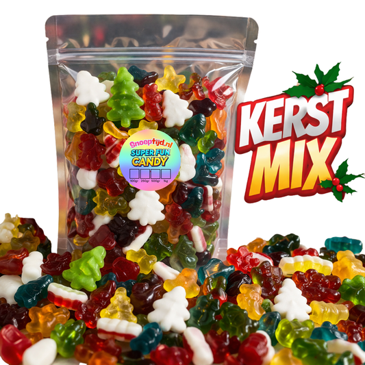 Kerst Mix Snoep – Feestelijke Gummies & Winegums