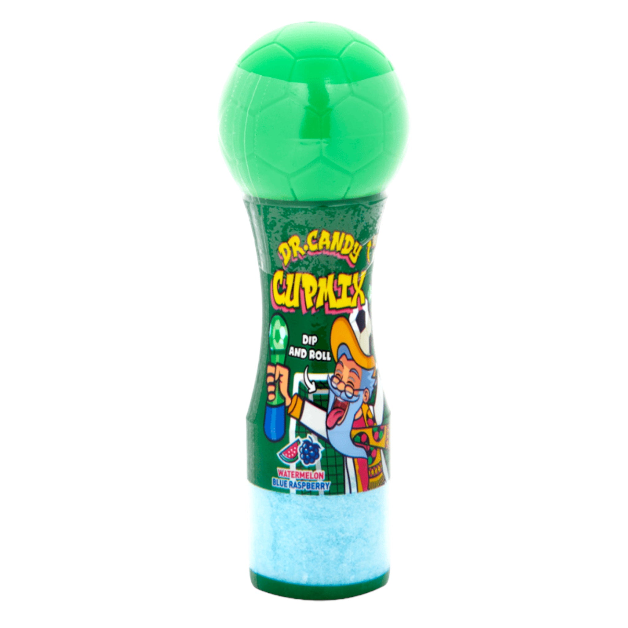 Dr. Candy - Cupmix Dip And Roll Zoete Vloeistof en Zuur Poeder - Groen - Watermeloen