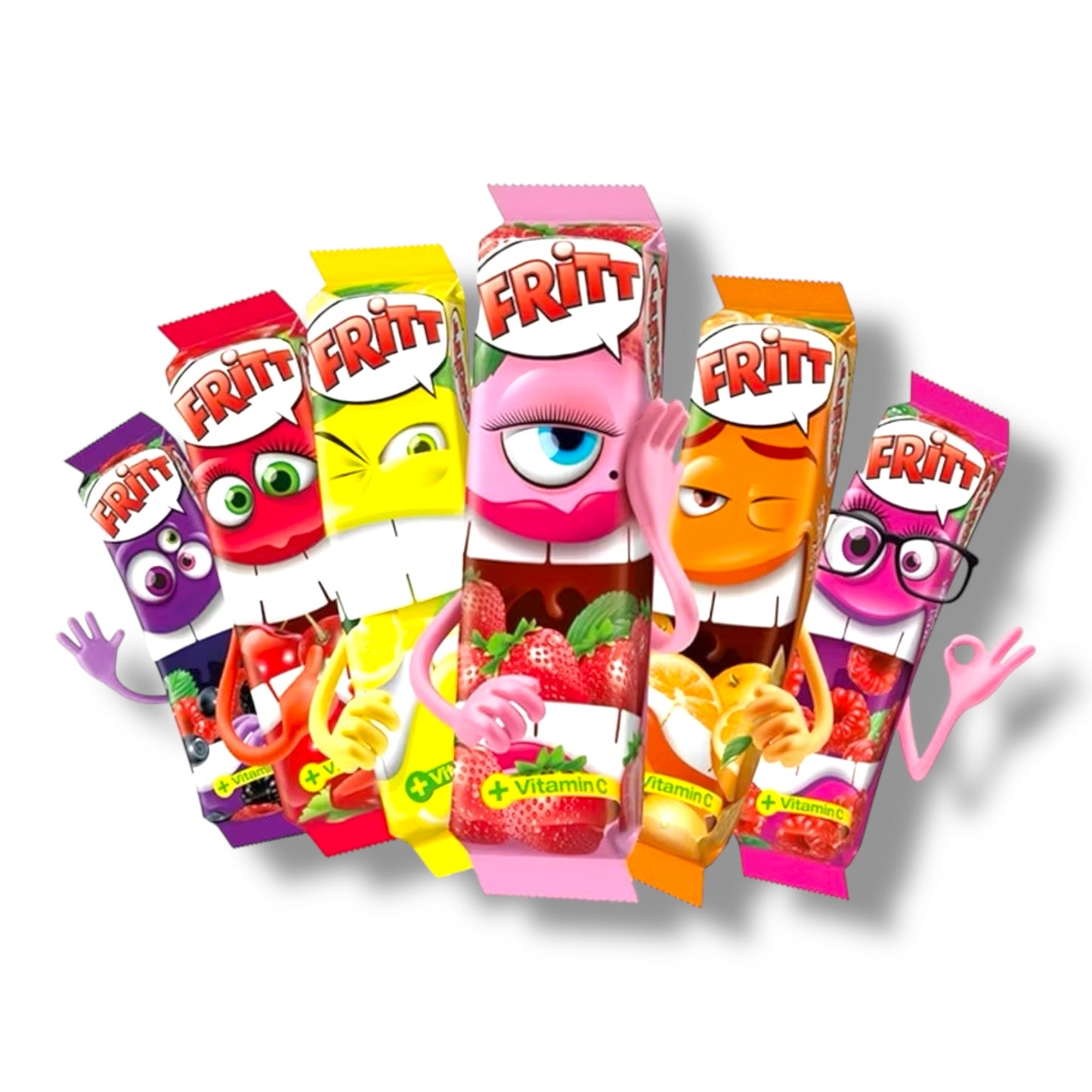 Fritt Chewy Candy – Kaubonbons met Vitamine C - Kersen Smaak