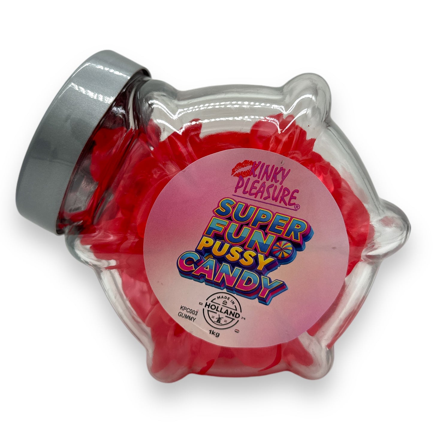 Pussy Gummy's Verpakt Per 150 Gram Of In Glazen Pot 1 kg