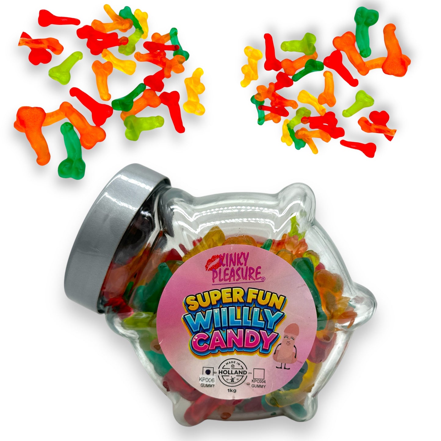 Gummy Lullen Verpakt Per 150 grams & 1 Kg In Glazen Pot