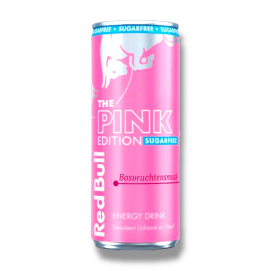 Red Bull Energy Drink 250ml Bosvruchten Smaak (The Pink Edition) (SUIKERVRIJ)
